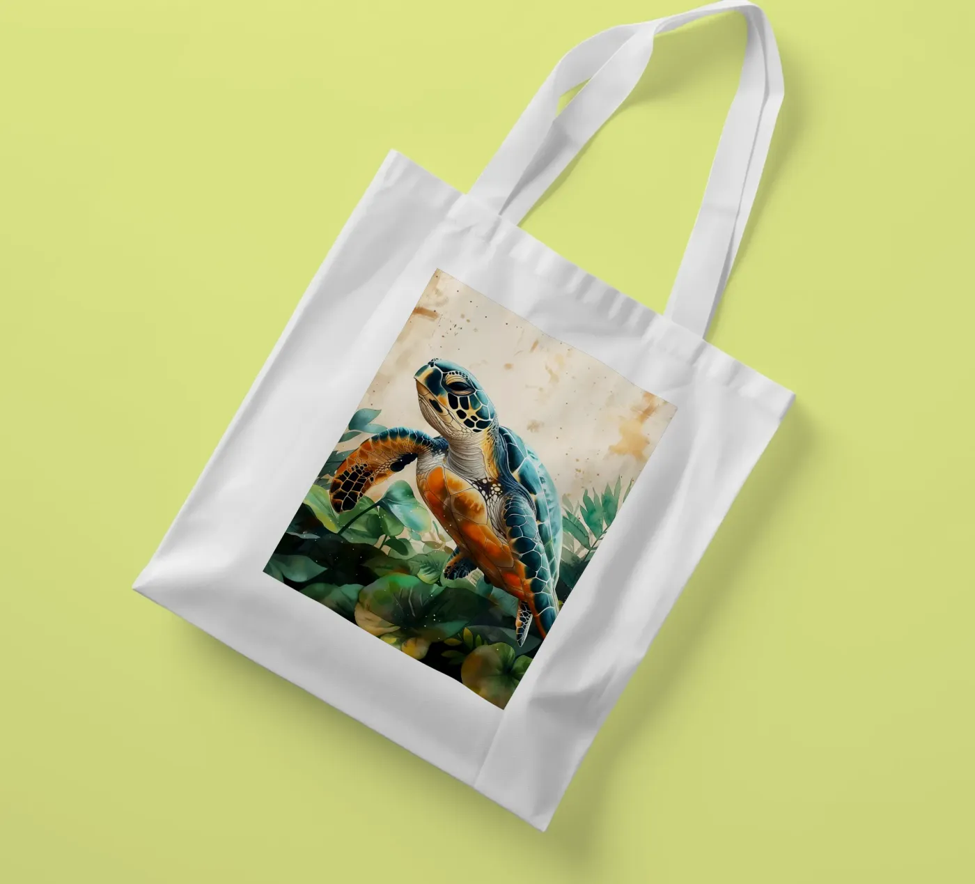Turtle tote bag by Lionmixart