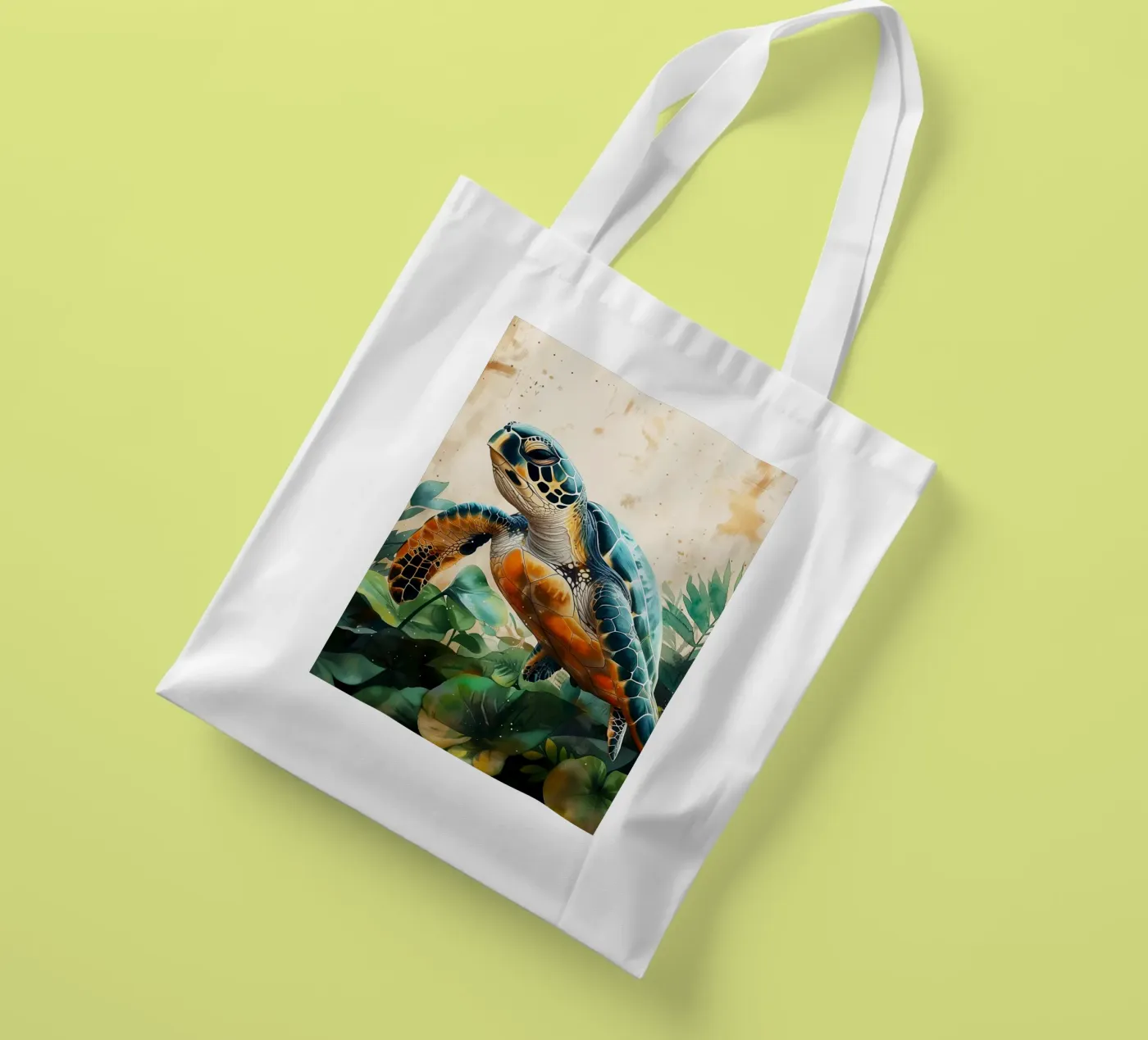 Turtle tote bag by Lionmixart