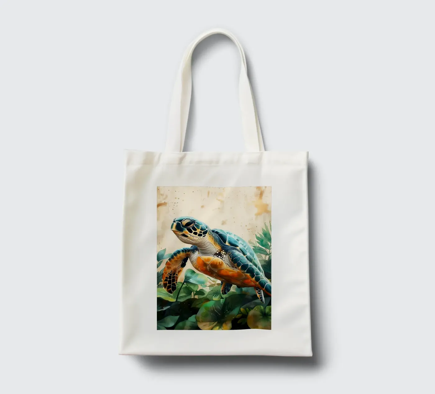 Turtle tote bag by Lionmixart