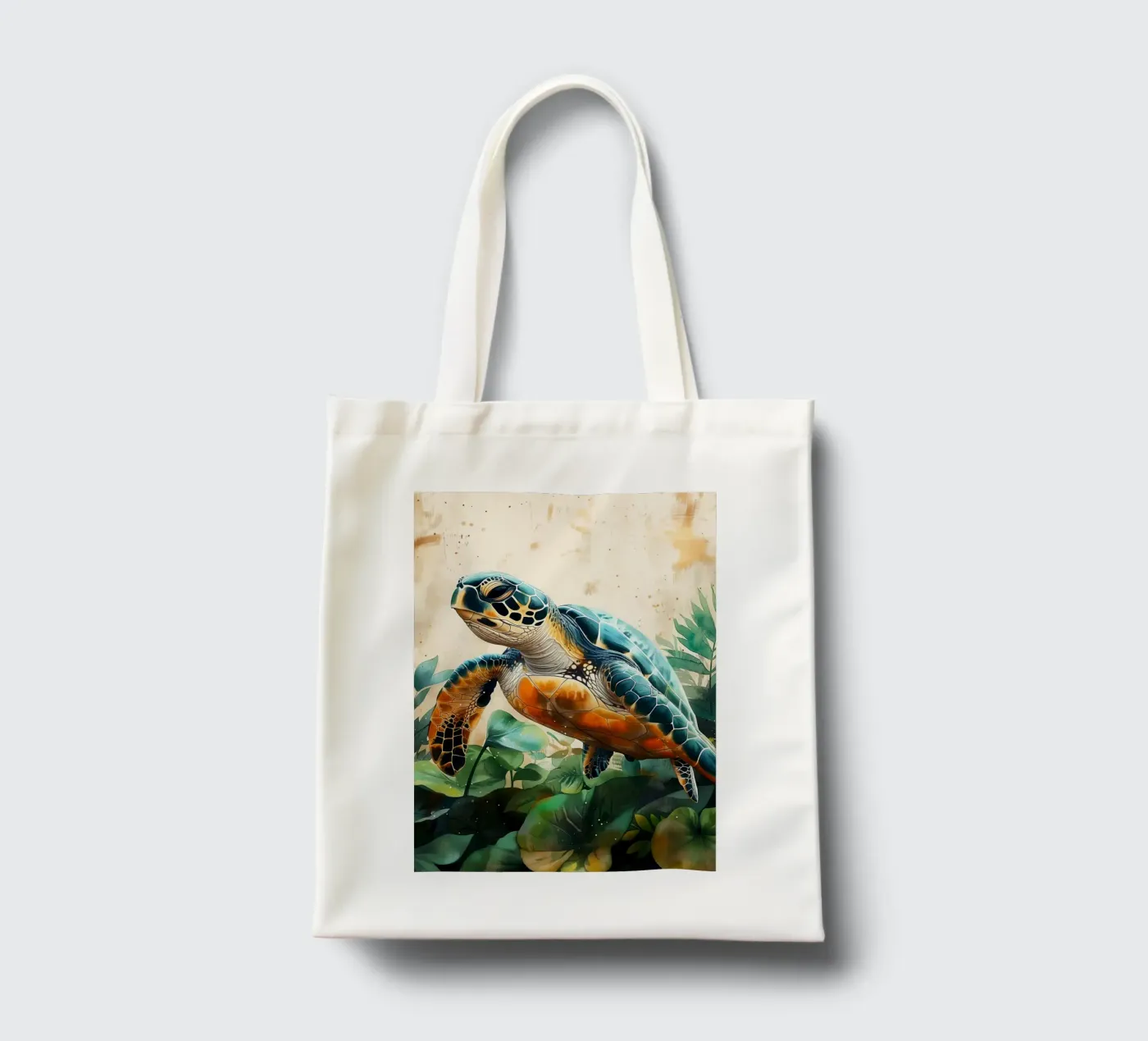 Turtle tote bag by Lionmixart