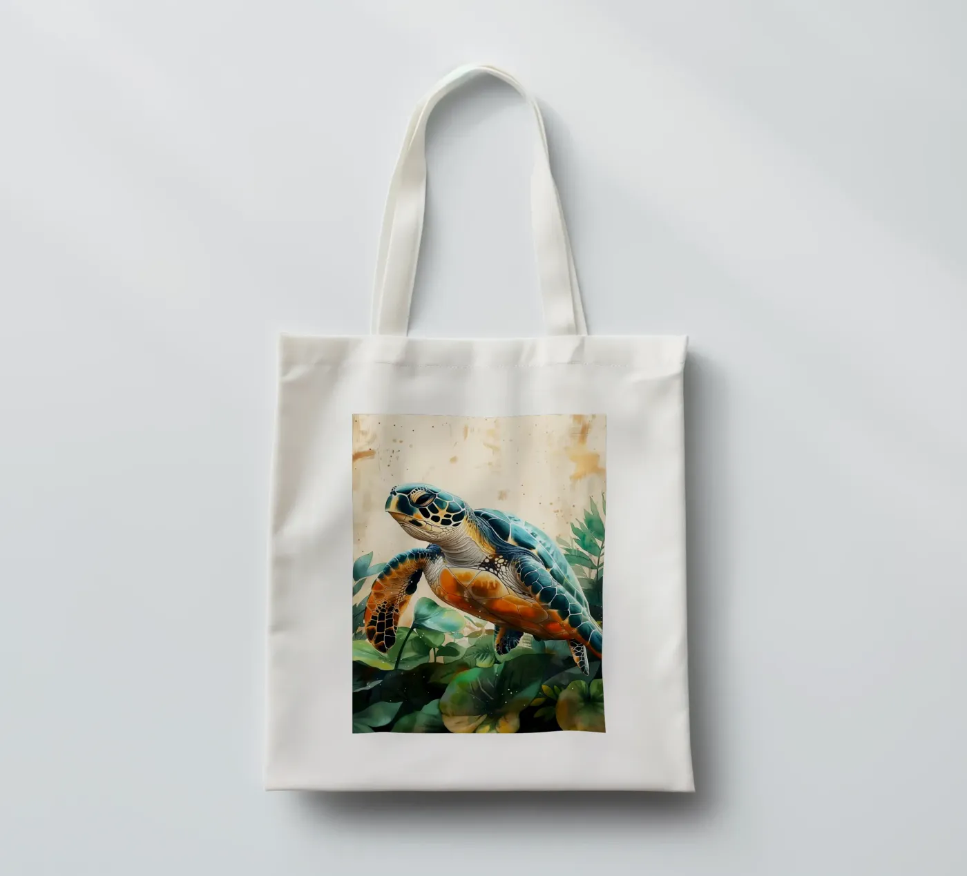 Turtle tote bag by Lionmixart
