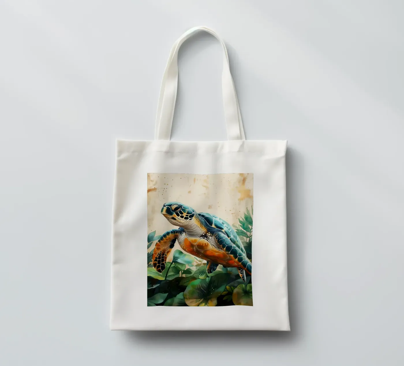 Turtle tote bag by Lionmixart