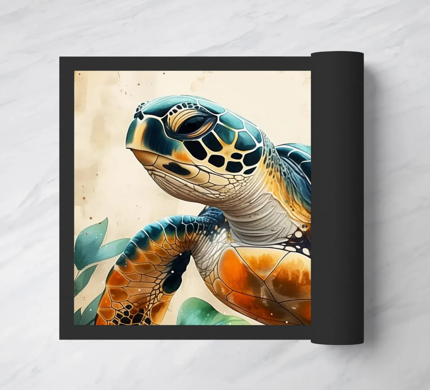 Turtle deurmat van Lionmixart