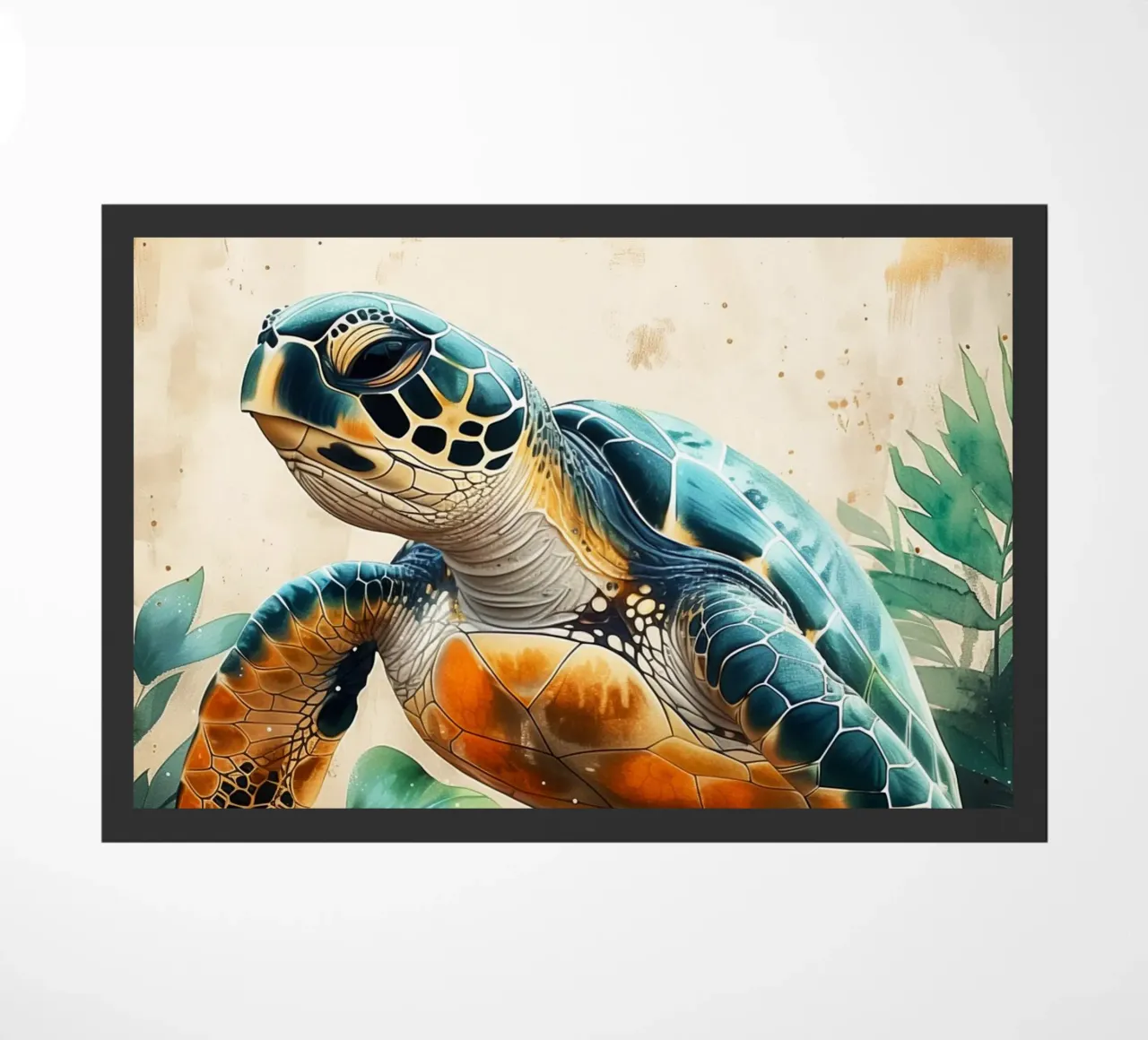 Turtle doormat by Lionmixart