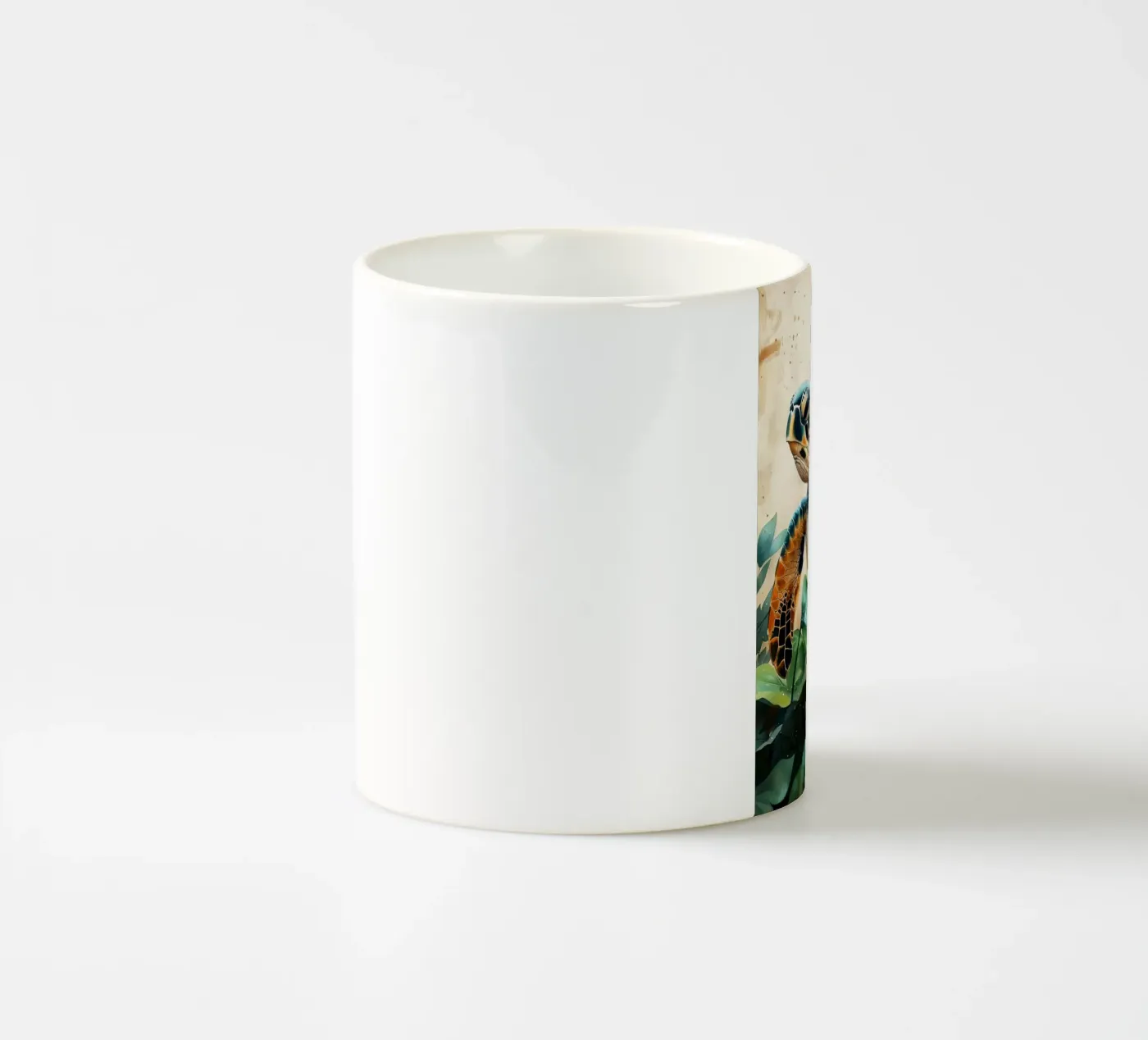 Turtle ceramic mug by Lionmixart