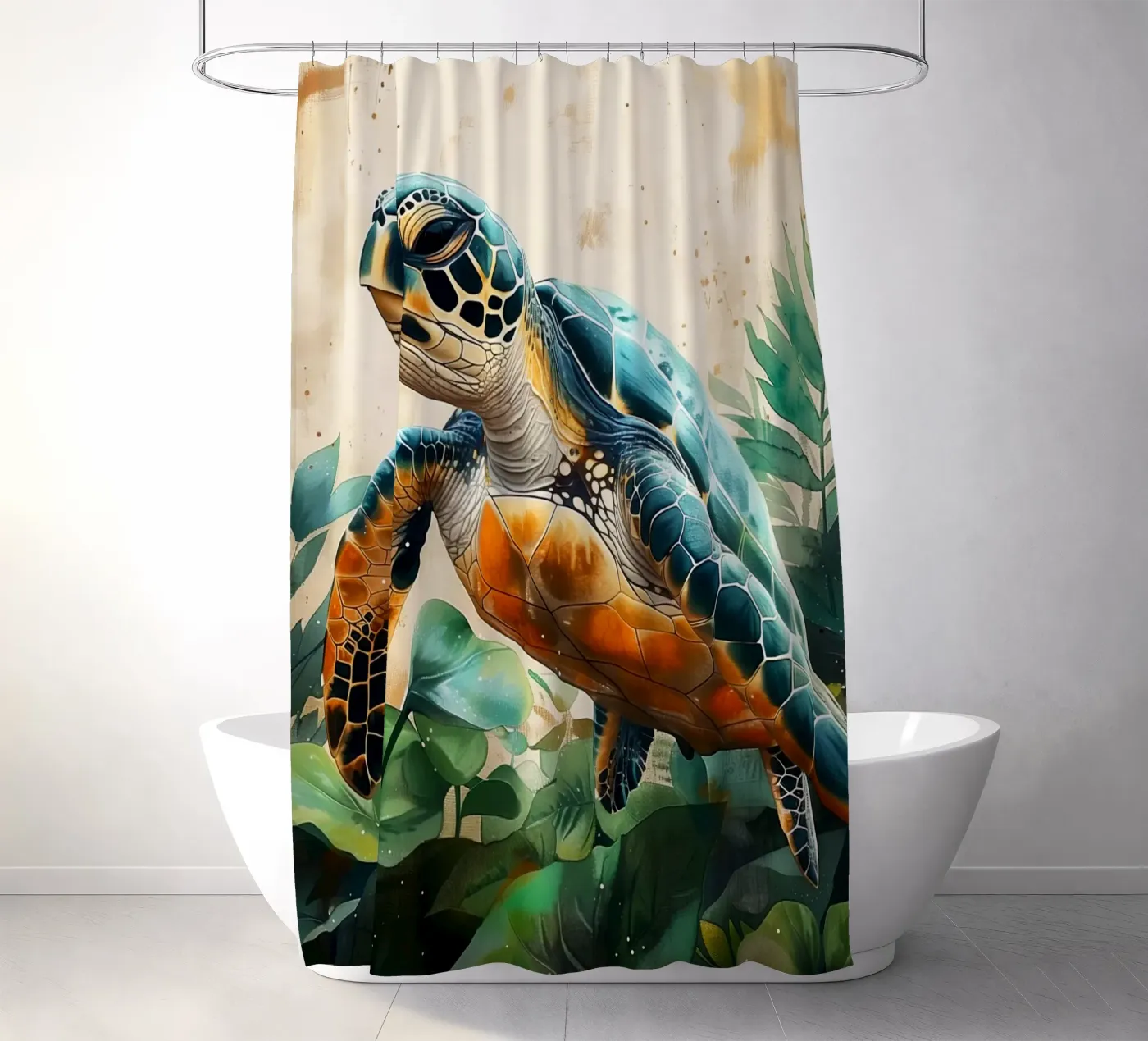 Schildkröte Duschvorhang von Lionmixart