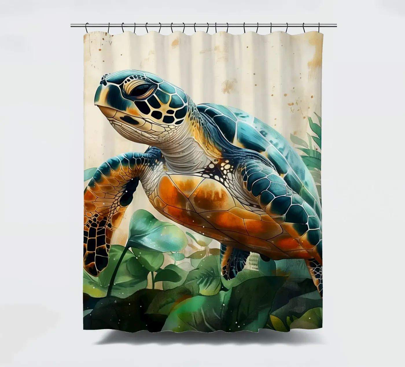 Schildkröte Duschvorhang von Lionmixart