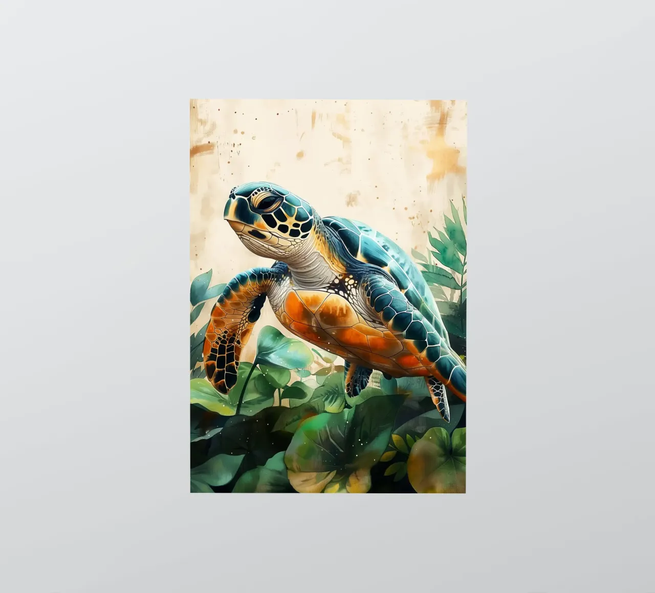 Turtle sticker by Lionmixart