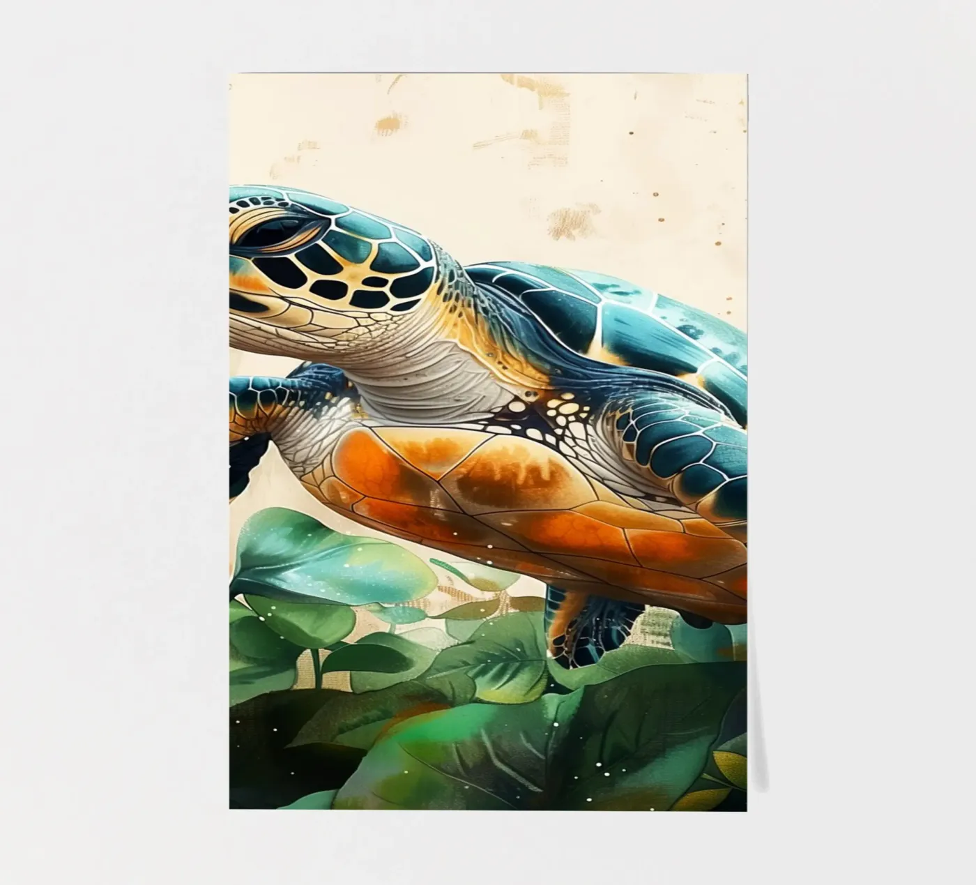 Turtle Stickerbogen von Lionmixart
