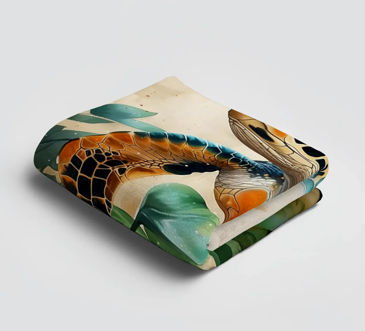 Turtle towel by Lionmixart