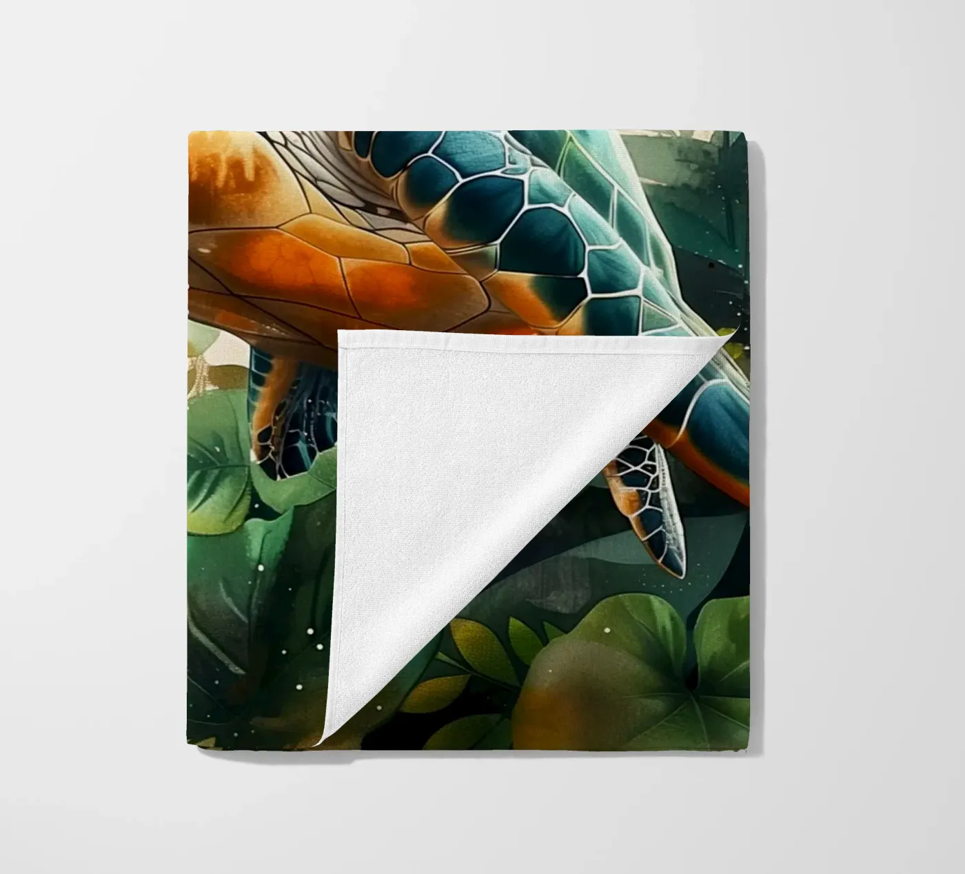 Turtle strandhanddoek van Lionmixart