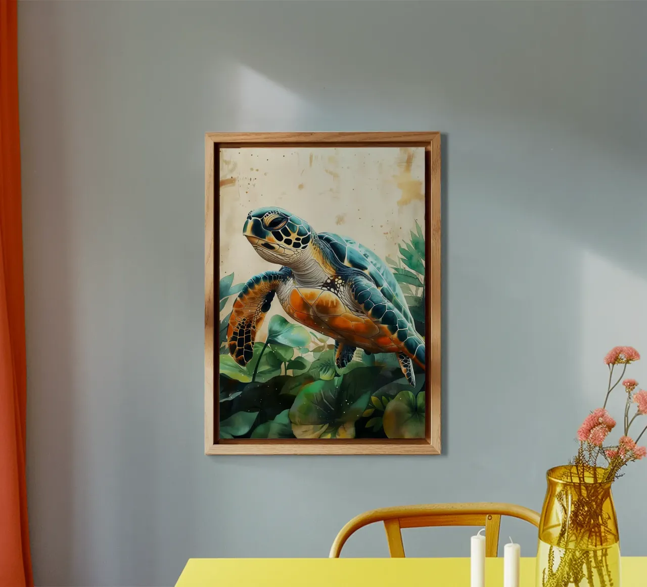 Turtle alu-dibond by Lionmixart
