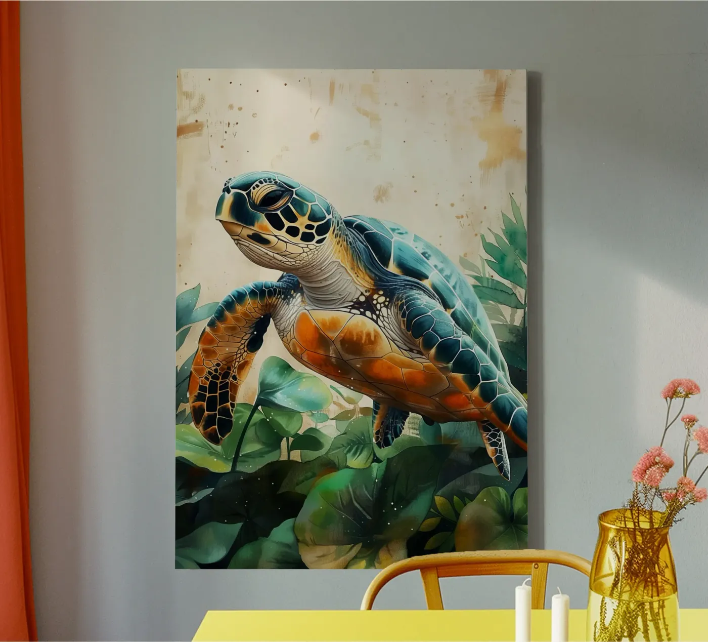 Turtle tela da Lionmixart