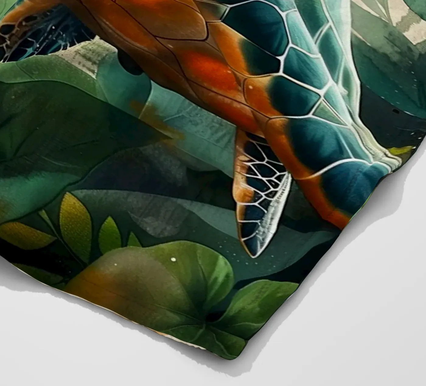 Turtle fleece blanket by Lionmixart