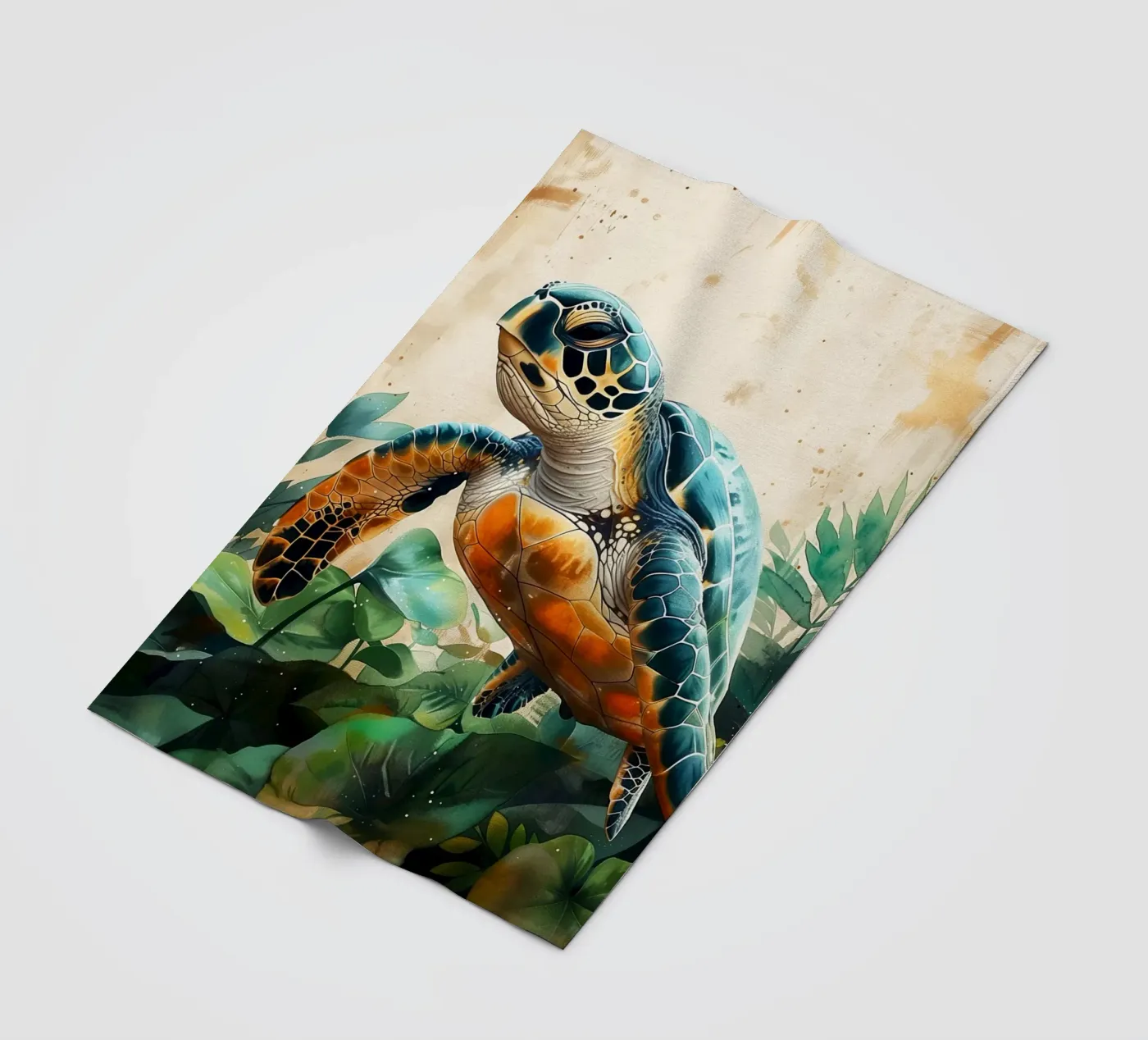 Schildkröte Fleecedecke von Lionmixart