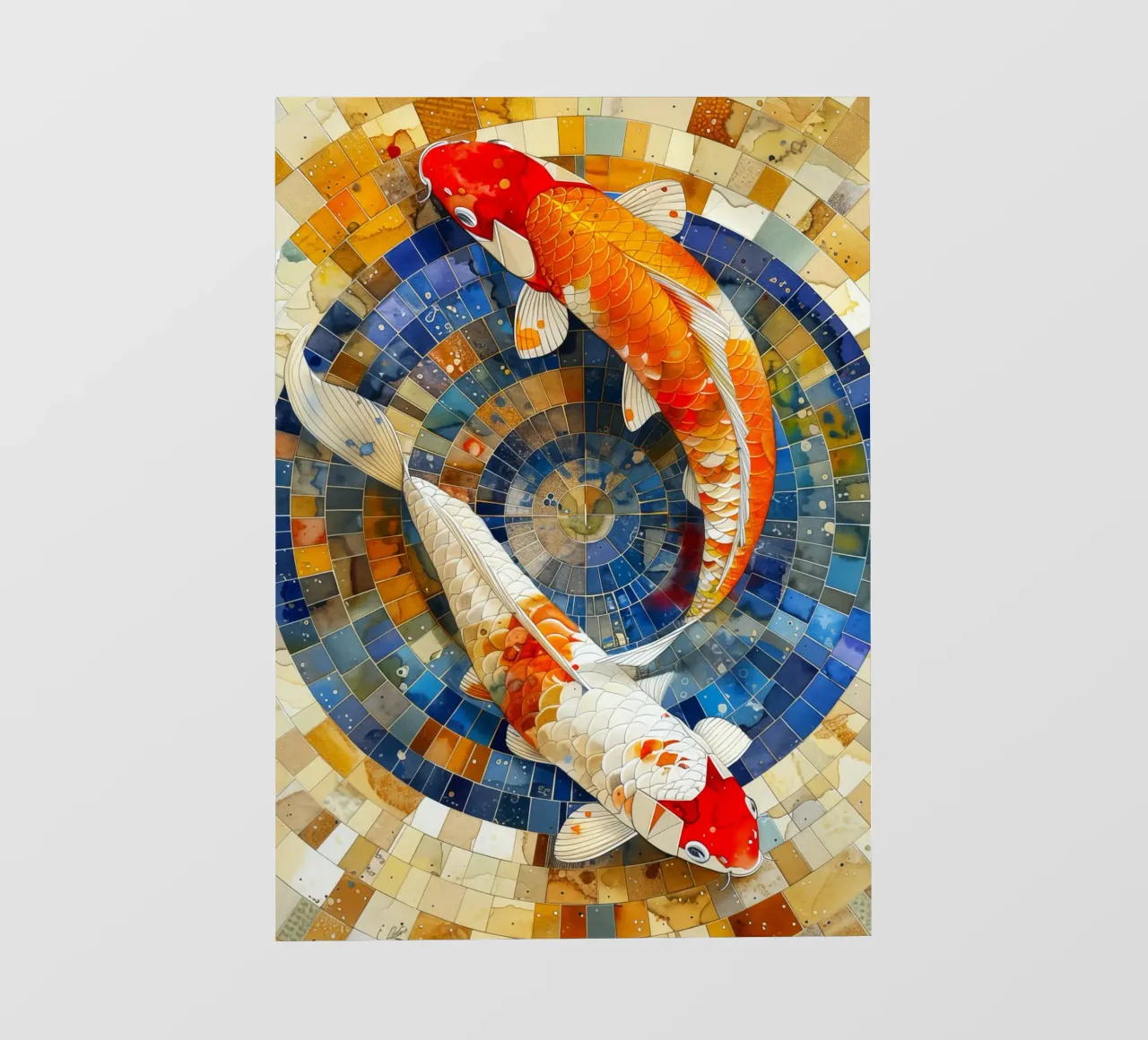 Koi fish pellicola backlit da Lionmixart