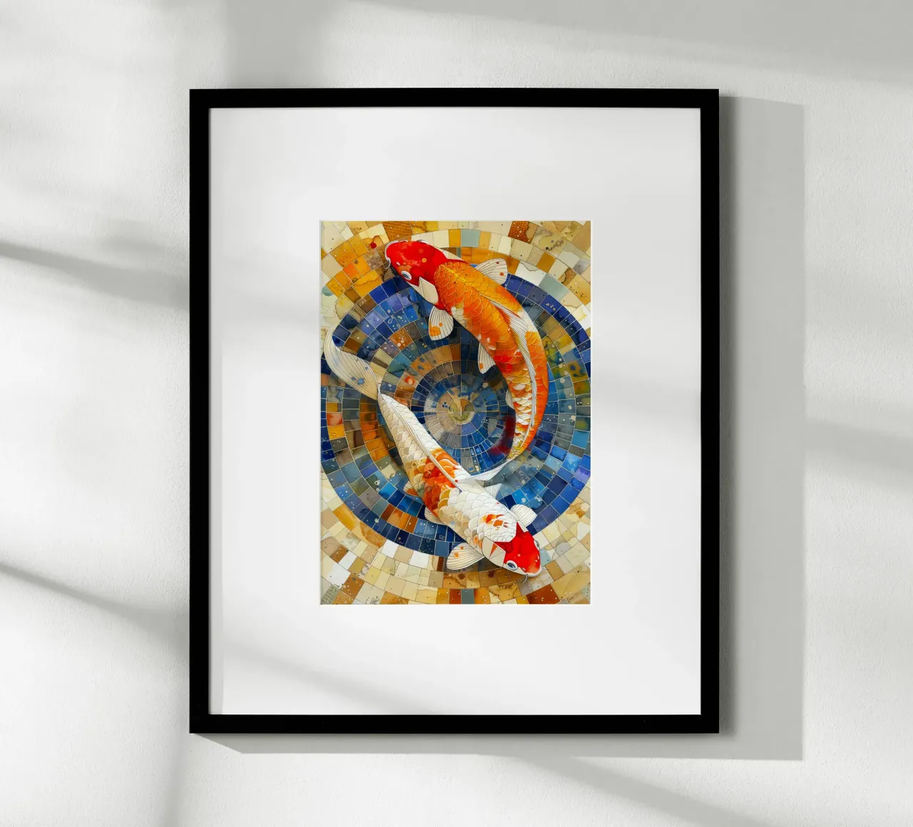Koi fish carta hahnemühle da Lionmixart