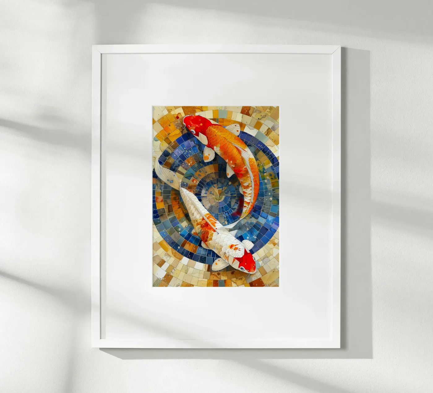Koi fish poster da Lionmixart