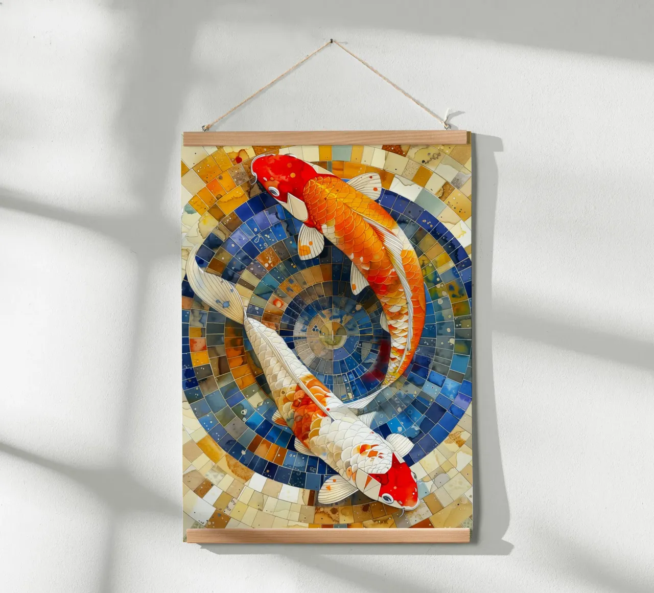 Koi fish carta hahnemühle da Lionmixart