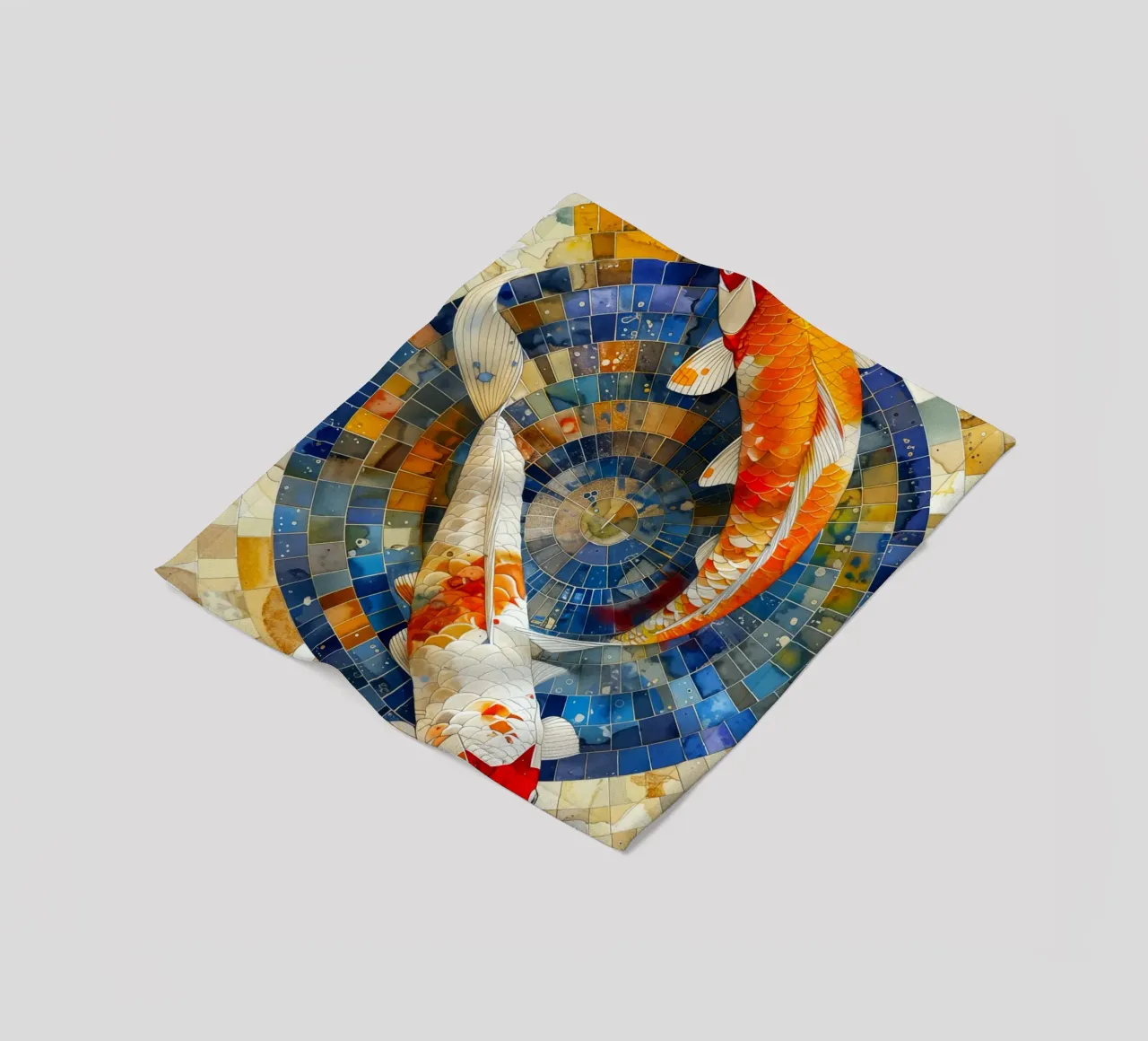 Koi fish coperta in pile da Lionmixart