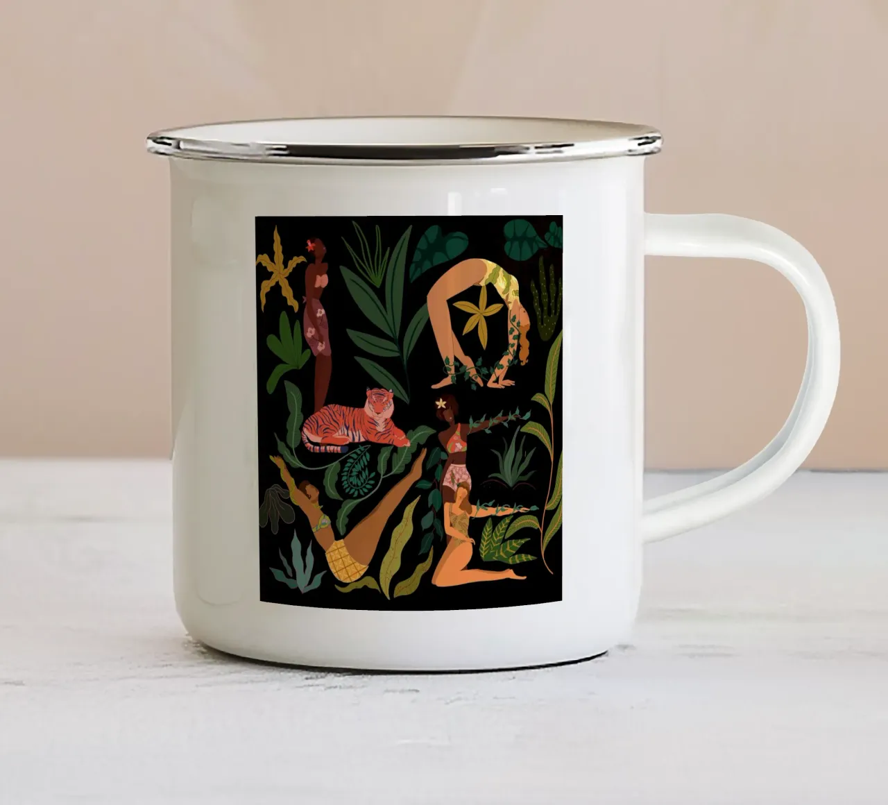 Love tazza in smalto da Arty Guava