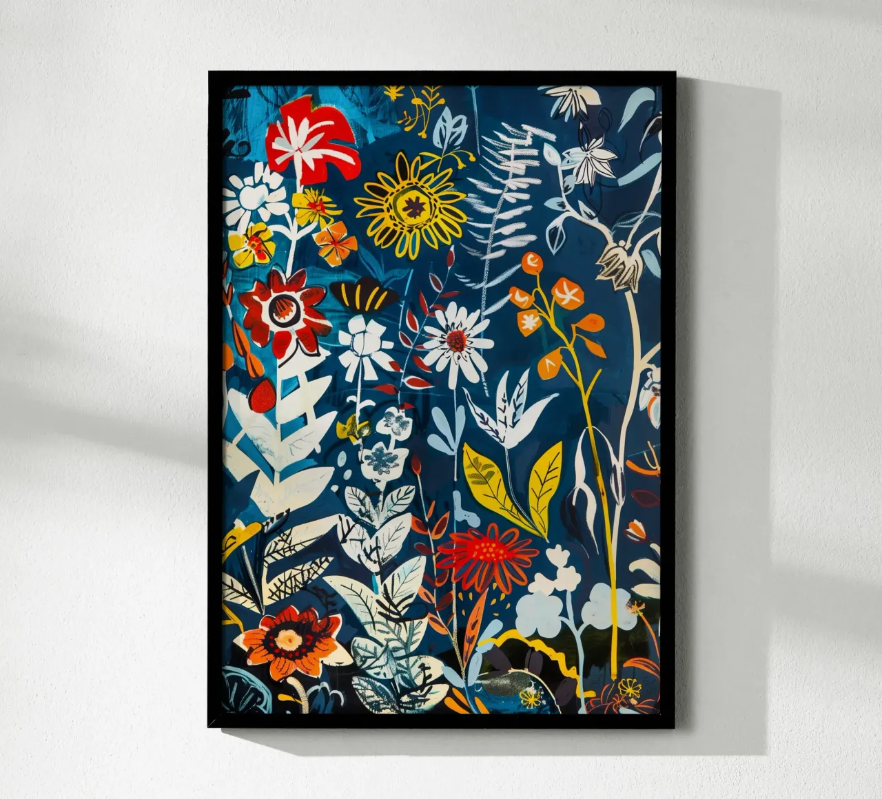 Blaue Wiese Poster von Justyna Jaszke JBJart