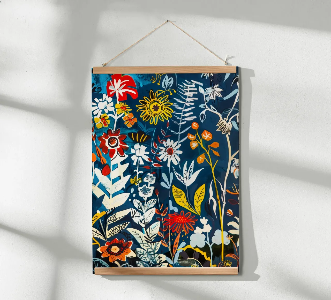 Blaue Wiese Poster von Justyna Jaszke JBJart