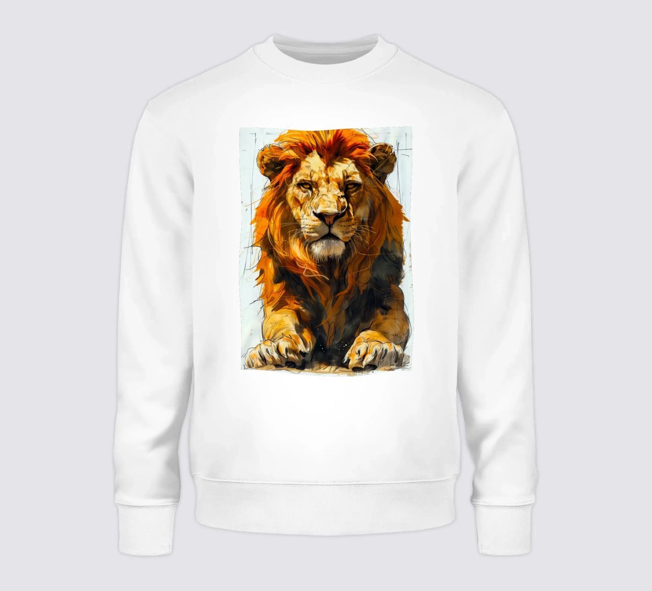 Leeuwenkoning sweatshirt van Lionmixart