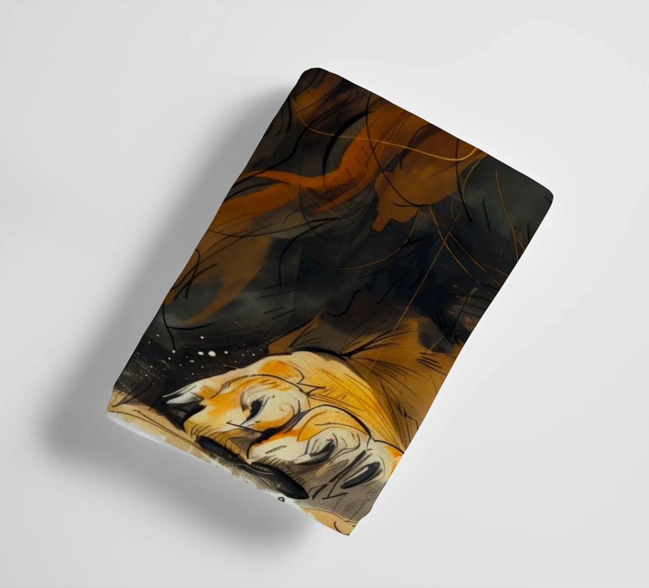 Leeuwenkoning badhanddoek van Lionmixart