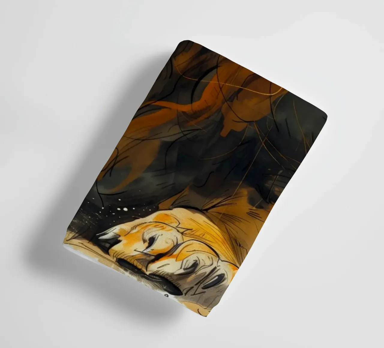 Leeuwenkoning badhanddoek van Lionmixart
