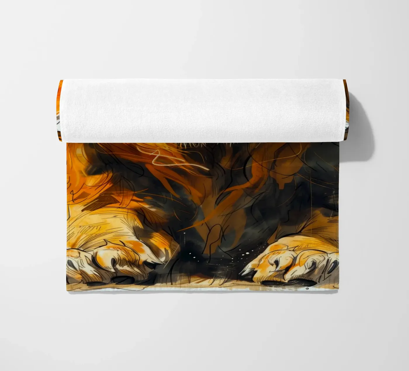 Re Leone telo mare da Lionmixart