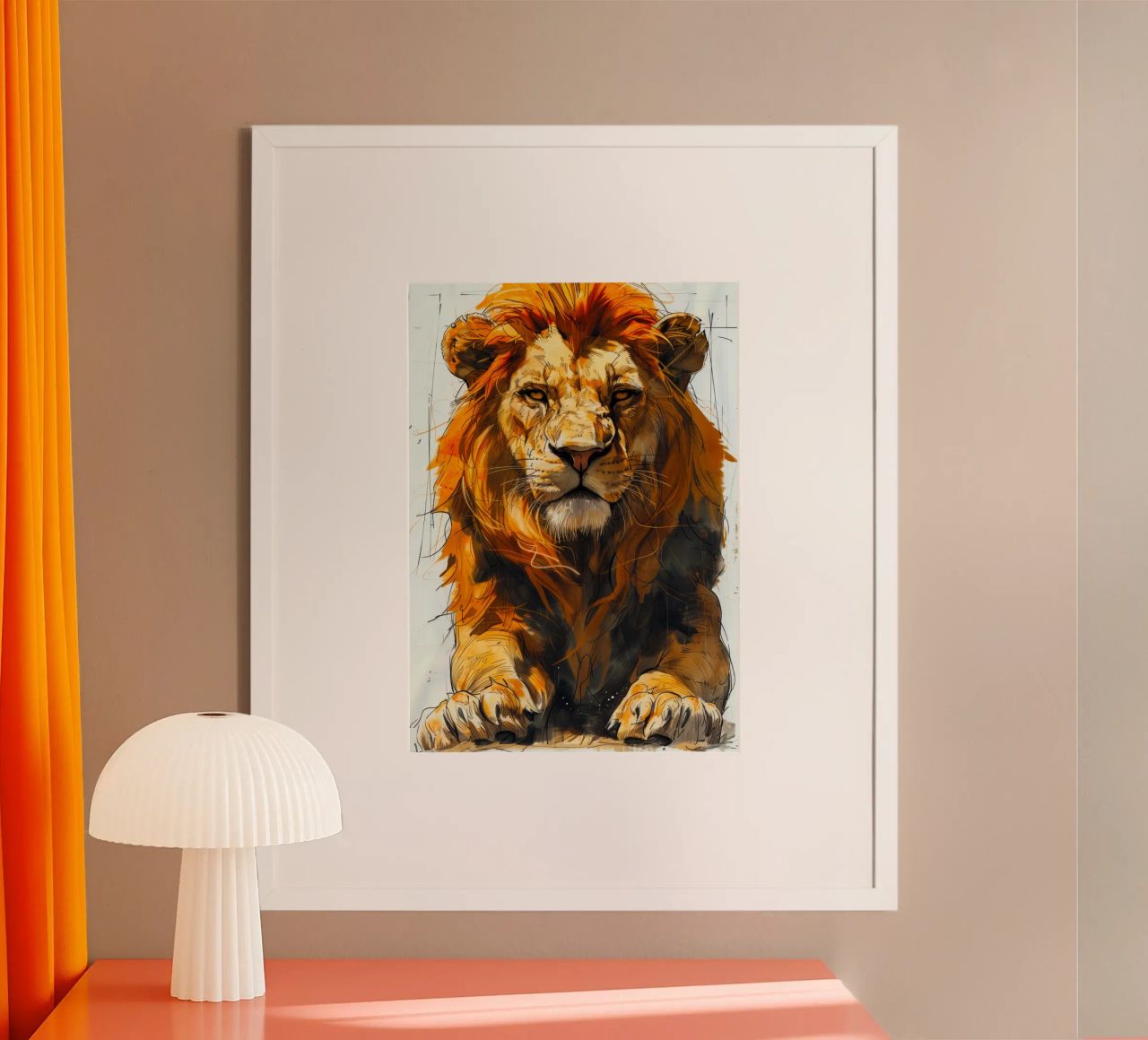 Leeuwenkoning hahnemühle van Lionmixart