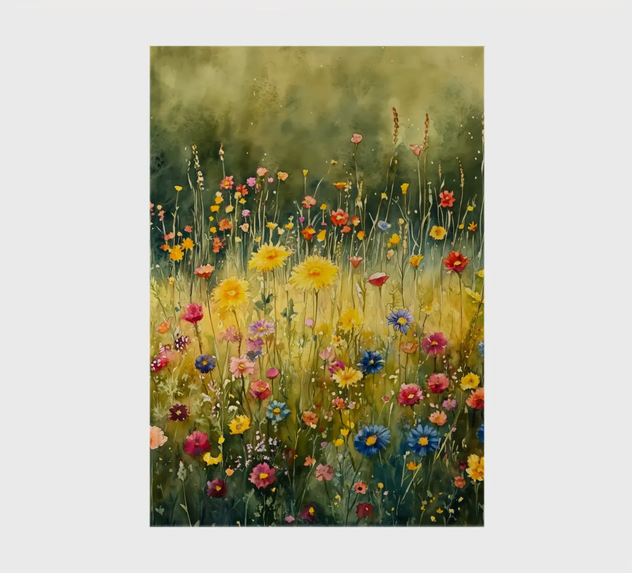 Spring meadow notebook by Justyna Jaszke JBJart