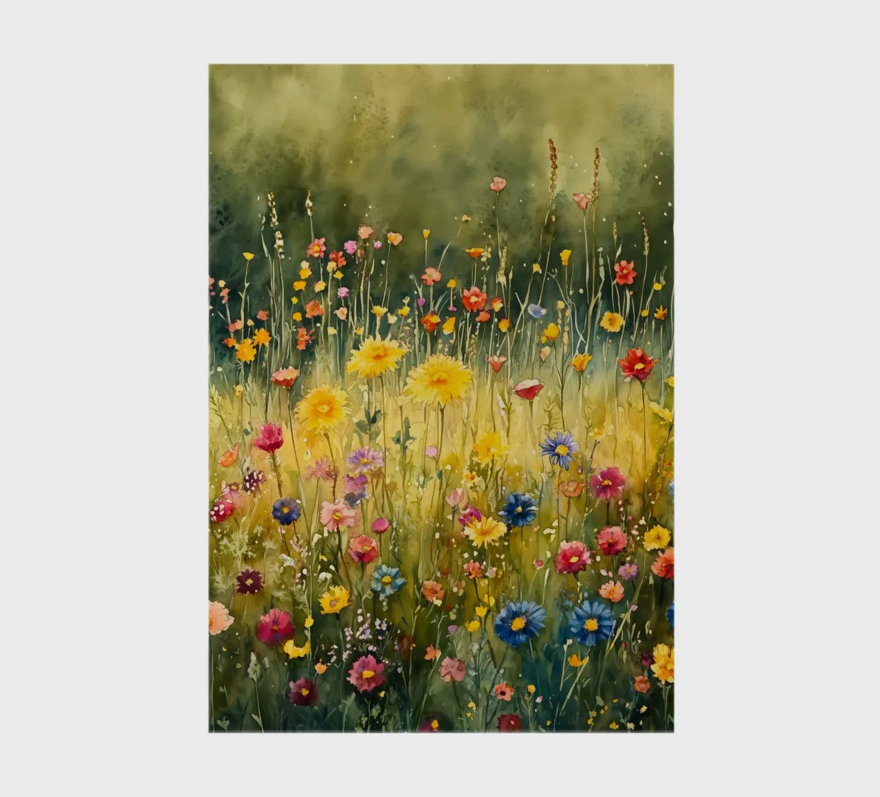Spring meadow notebook by Justyna Jaszke JBJart
