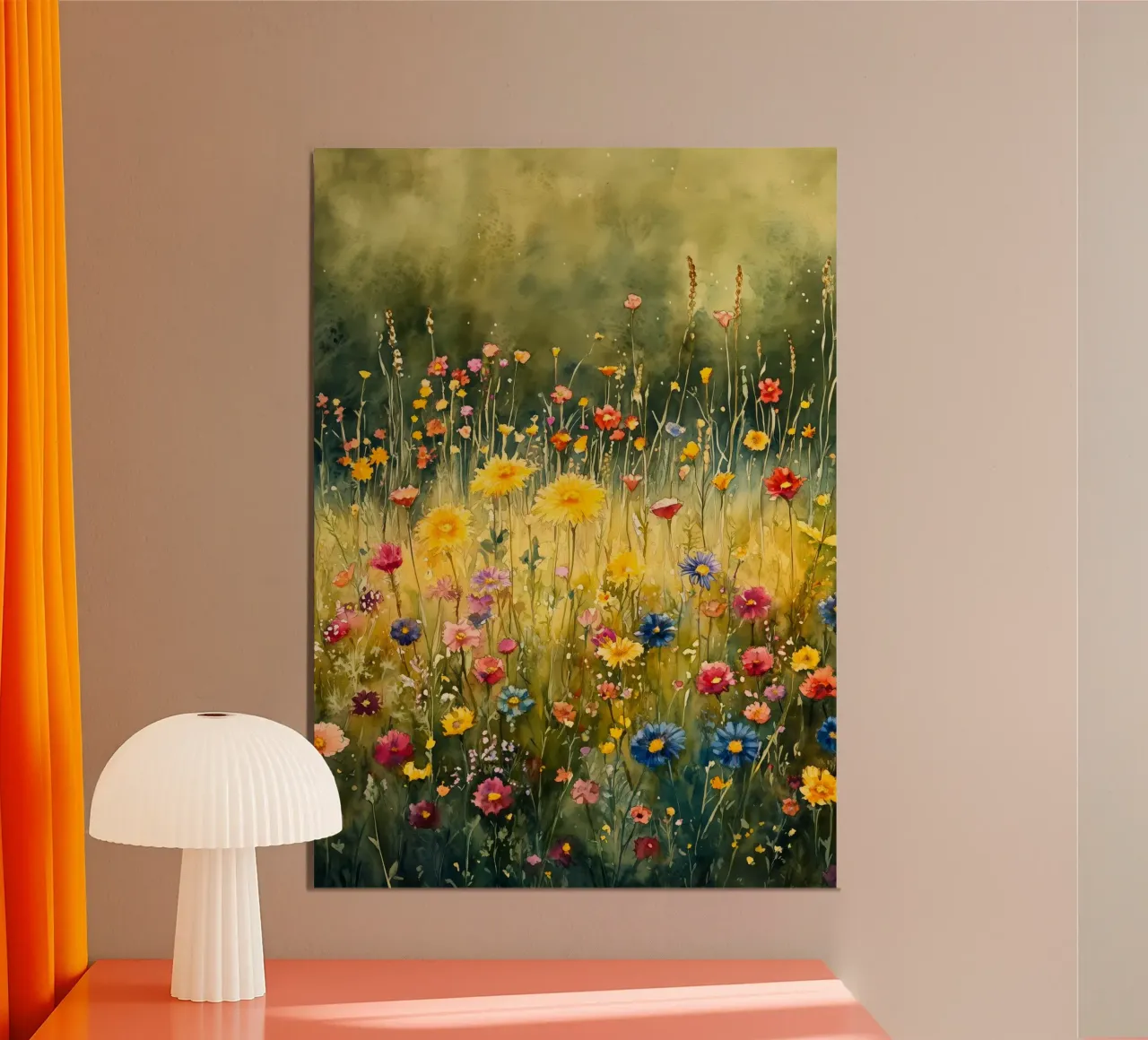 Spring meadow poster by Justyna Jaszke JBJart