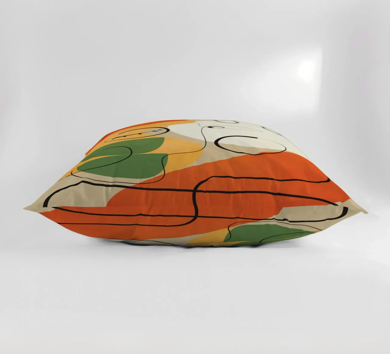 Very Abstract Colorful Portrait cuscino da cityart