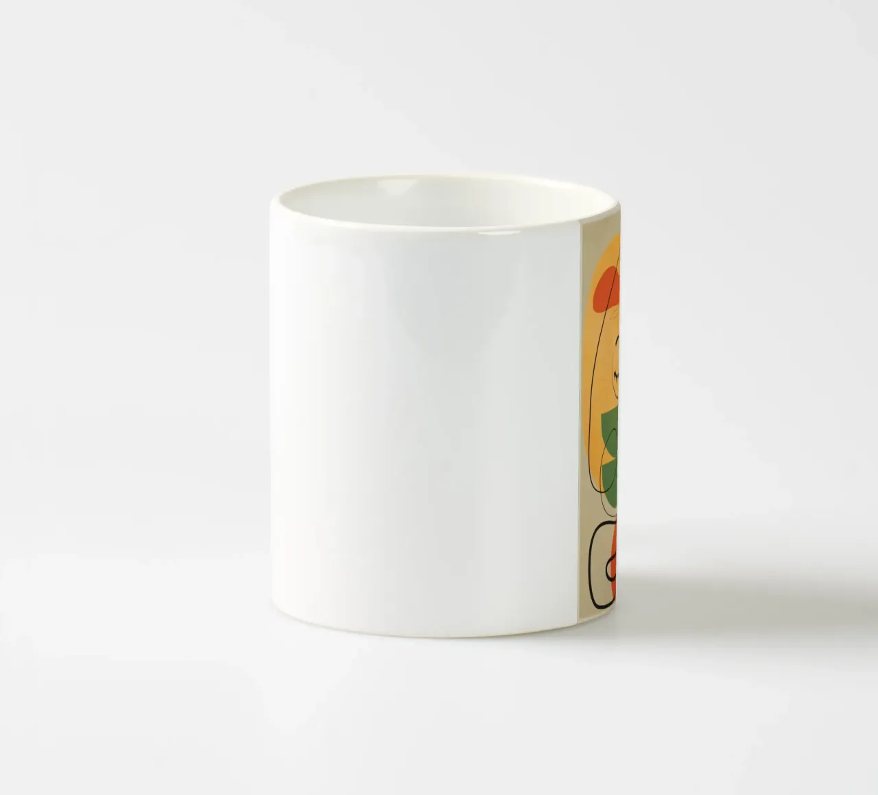 Very Abstract Colorful Portrait tazza in ceramica da cityart