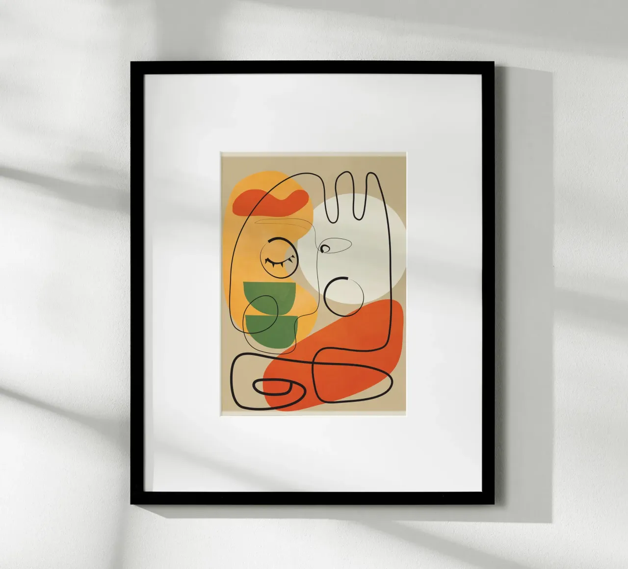 Very Abstract Colorful Portrait carta hahnemühle da cityart
