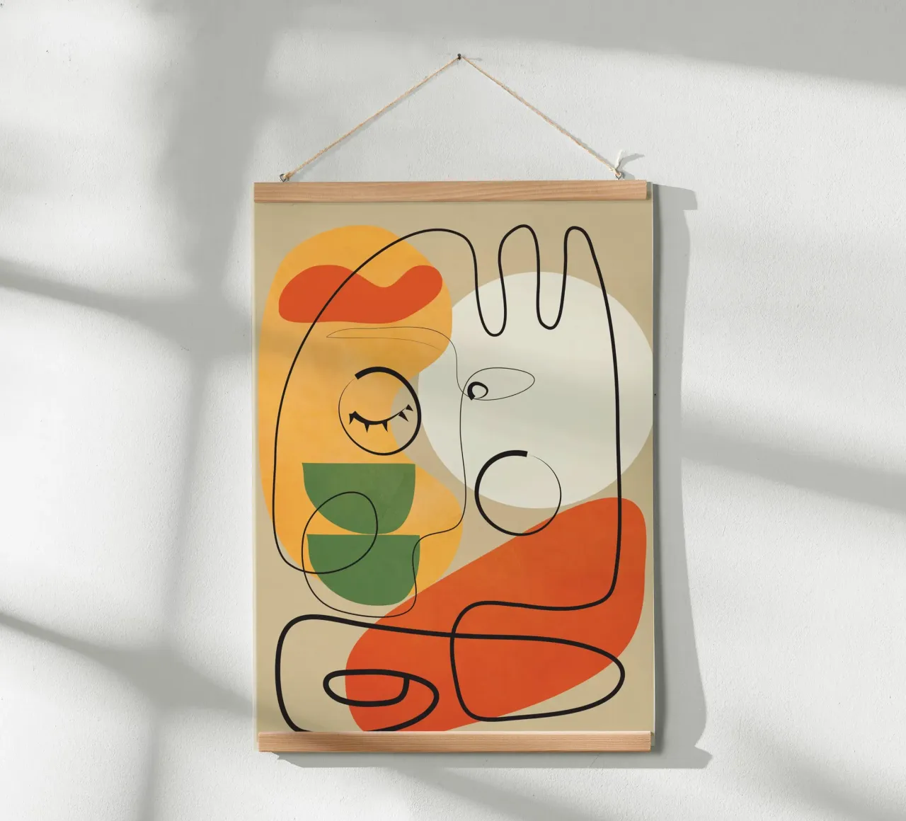 Very Abstract Colorful Portrait carta hahnemühle da cityart