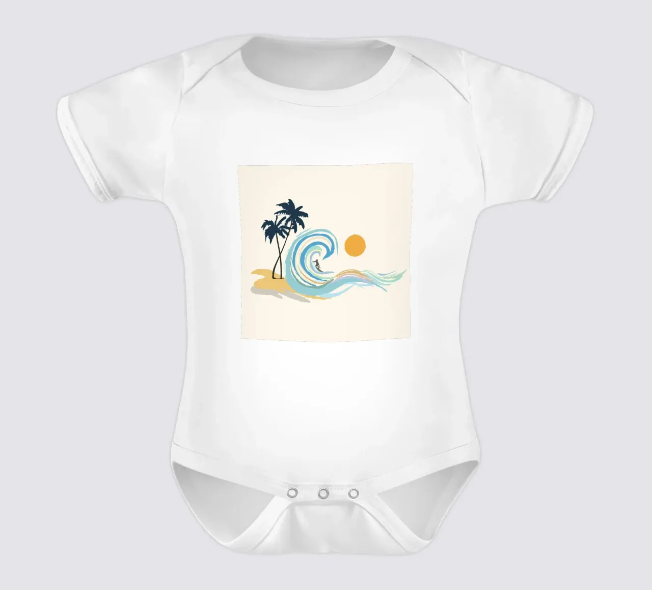 Minimalistic Summer II body neonato maniche corte da Nadjaa