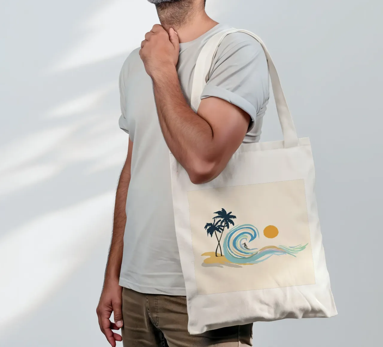 Minimalistic Summer II borsa in juta da Nadjaa