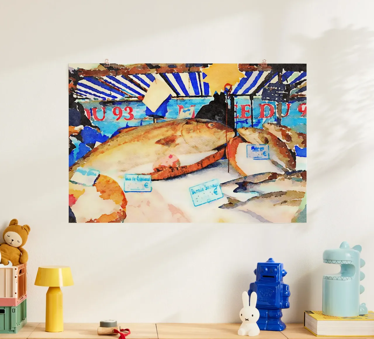 Mercato del pesce carta hahnemühle da Massimo Frascogna