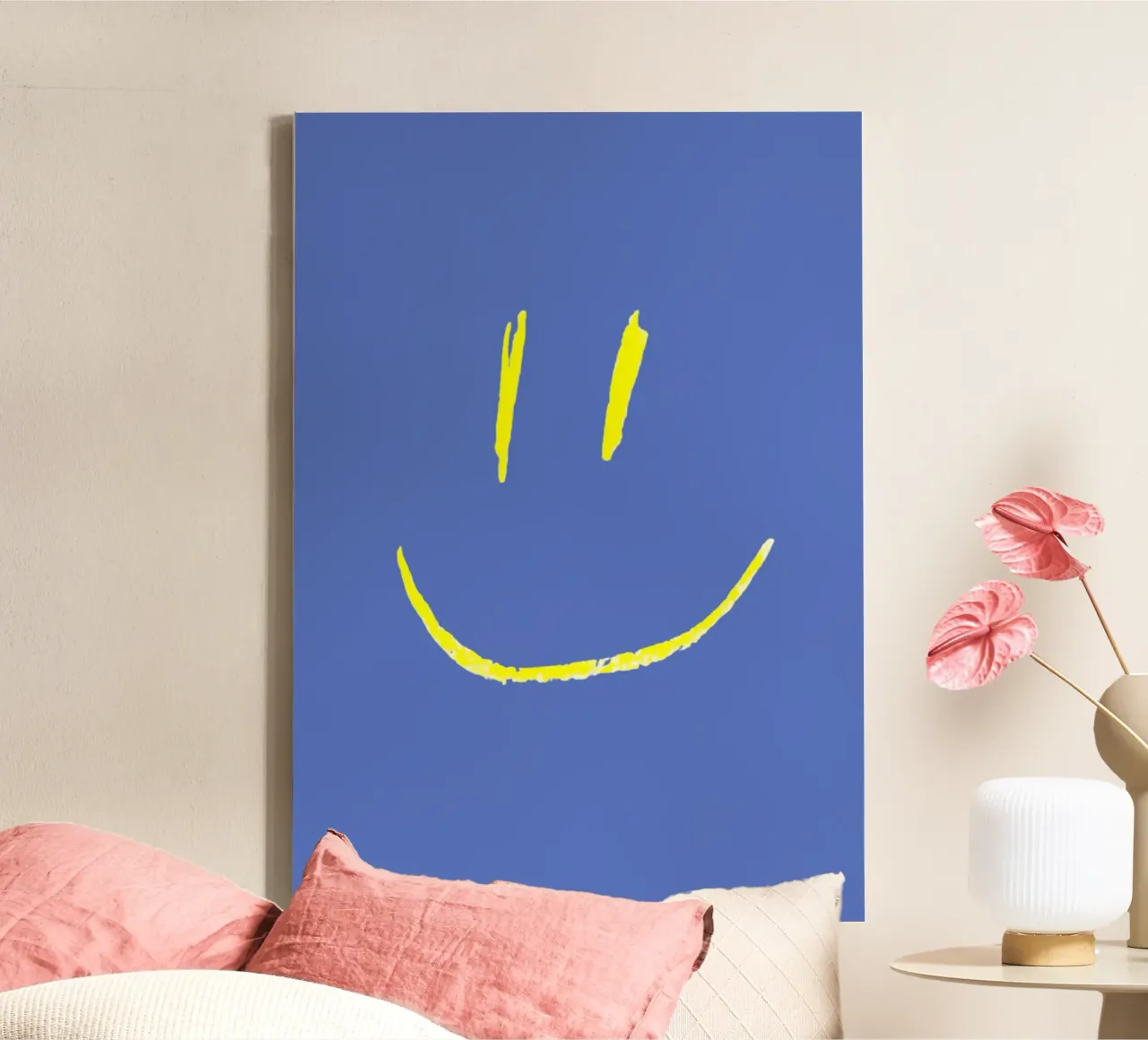 Today will be good - Smiley canvas with Floater frame by typostudio