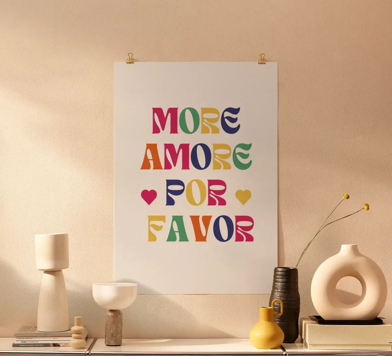 Più amore, per favore! poster da typostudio