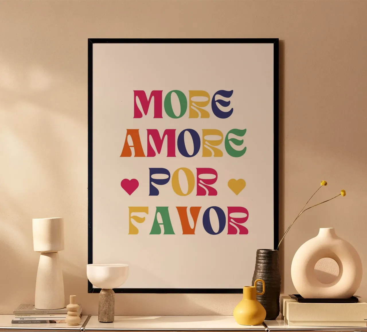 Più amore, per favore! poster da typostudio