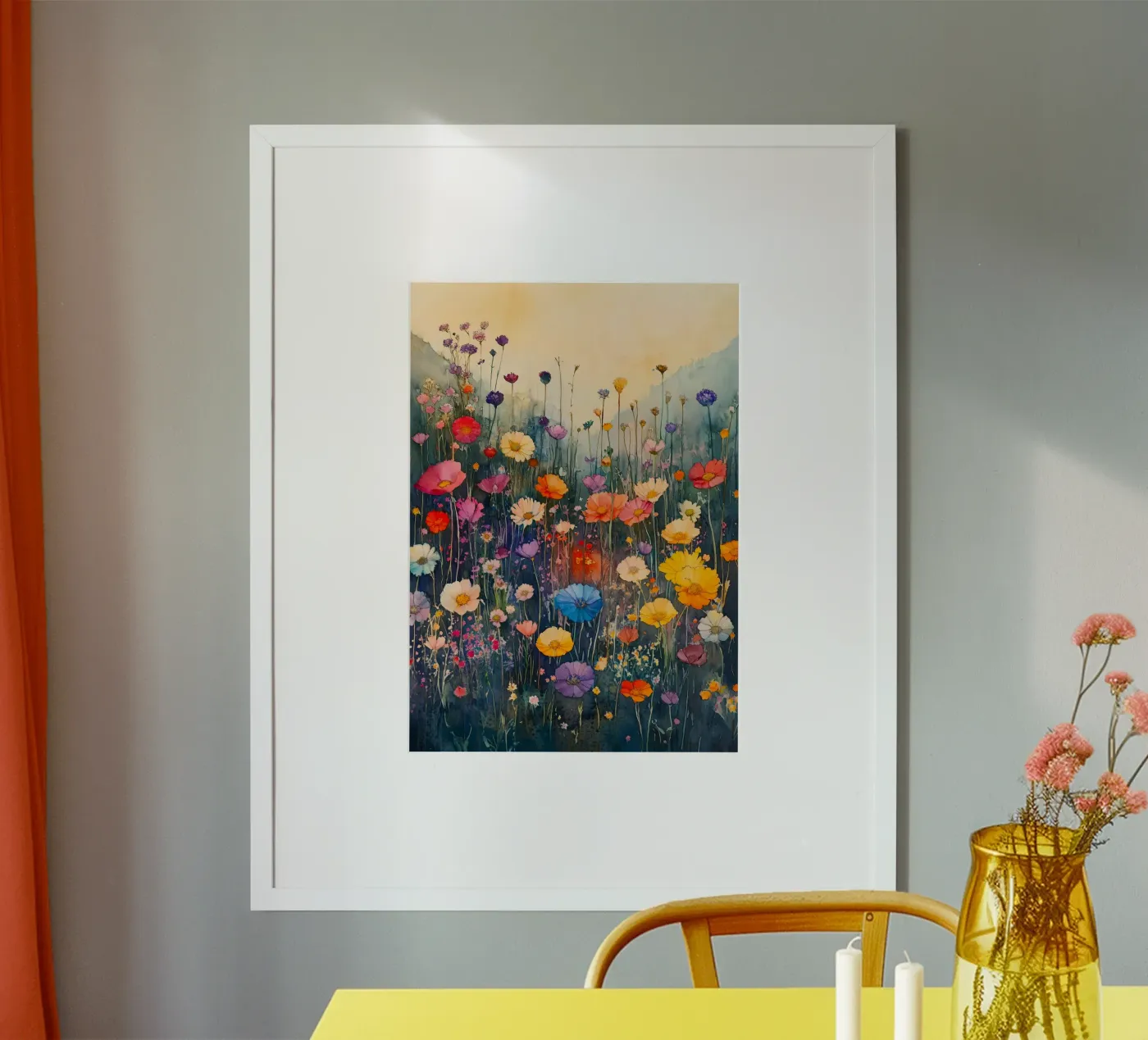 Herfstweide poster van Justyna Jaszke JBJart