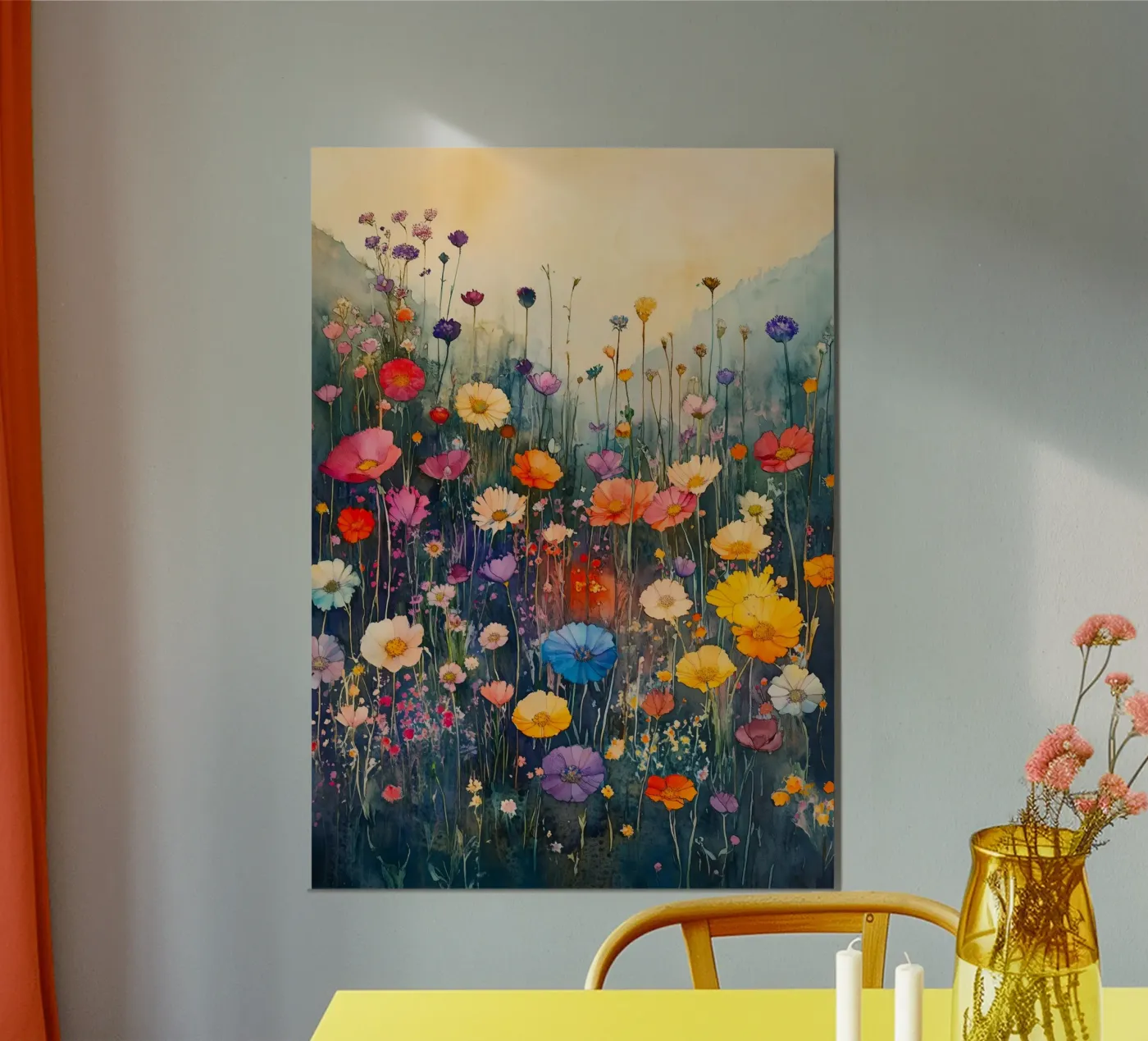 Herfstweide poster van Justyna Jaszke JBJart