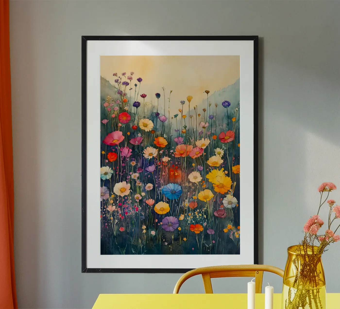 Herfstweide poster van Justyna Jaszke JBJart