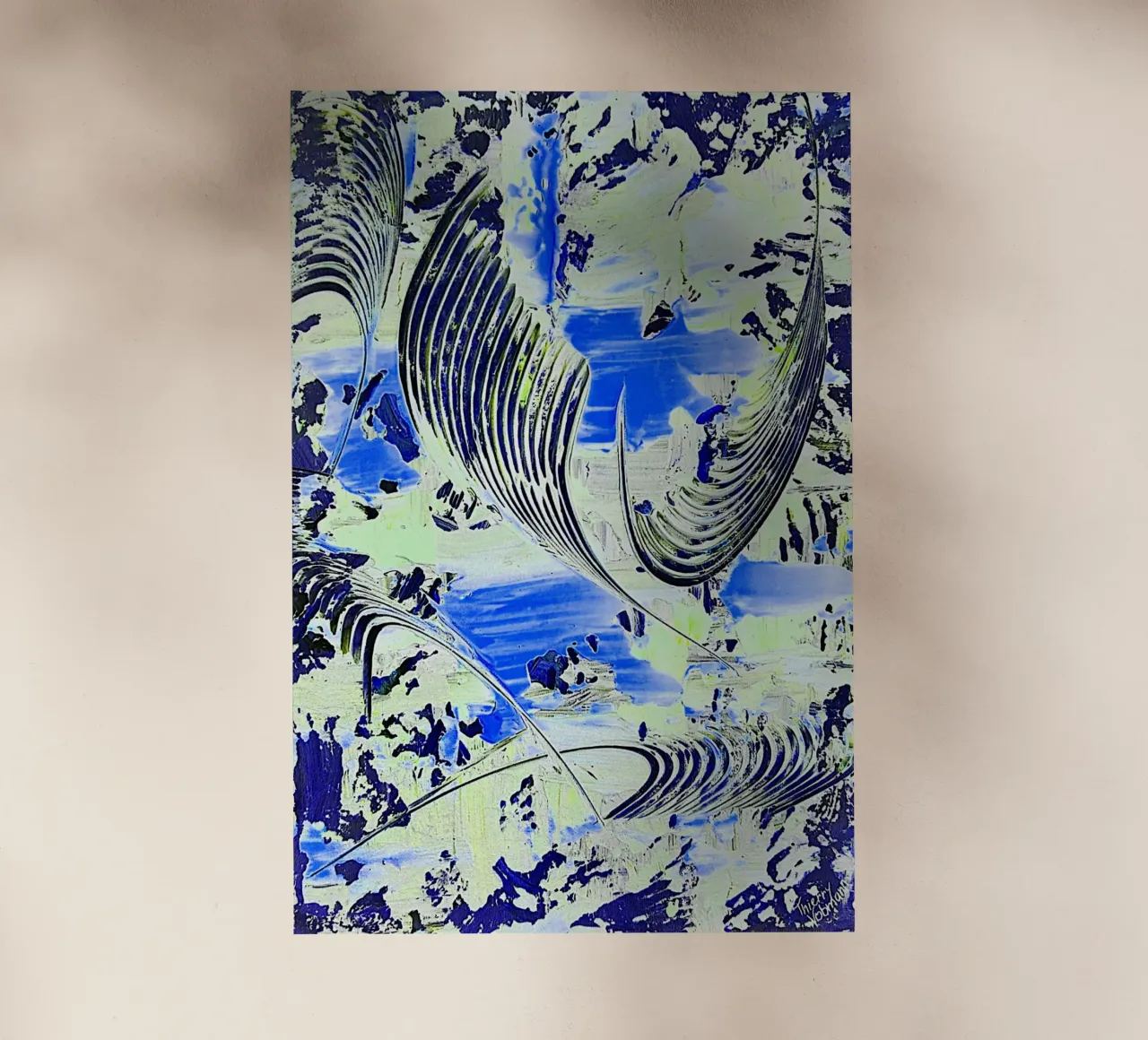 IDEAL GIFT 42 invers pellicola backlit da Thierry Vobmann Abstract painting