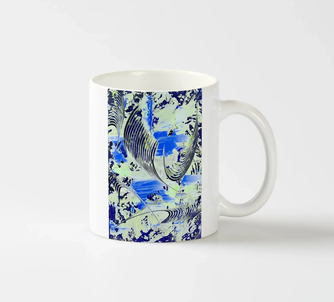 IDEAL GIFT 42 invers tazza in ceramica da Thierry Vobmann Abstract painting